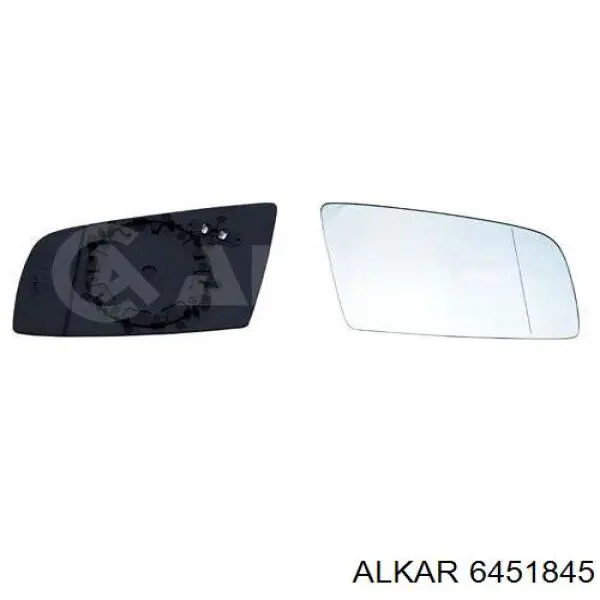 6451845 Alkar зеркальный элемент зеркала заднего вида левого