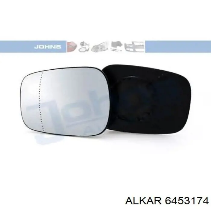 Зеркальный элемент зеркала заднего вида Alkar 6453174