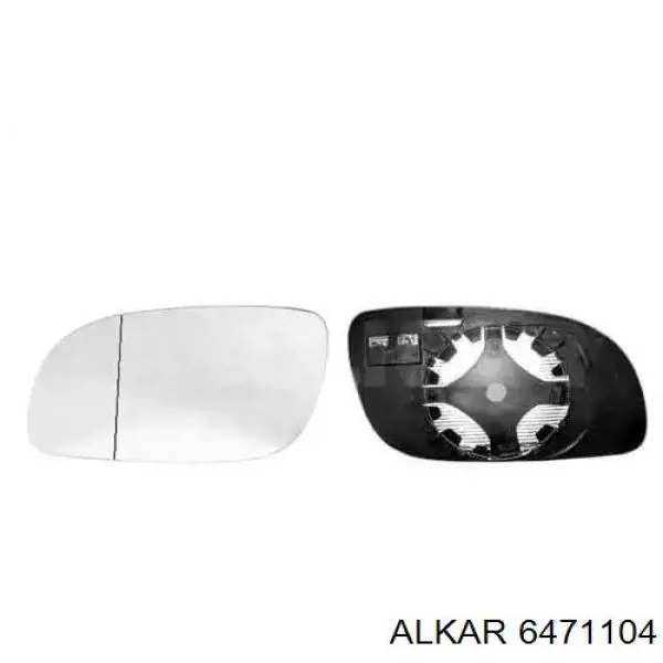 Зеркальный элемент зеркала заднего вида левого Alkar 6471104