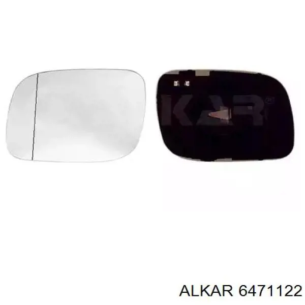 6471122 Alkar зеркальный элемент зеркала заднего вида левого