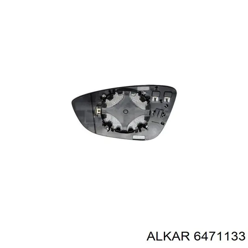 Стекло левого зеркала заднего вида 6471133 Alkar