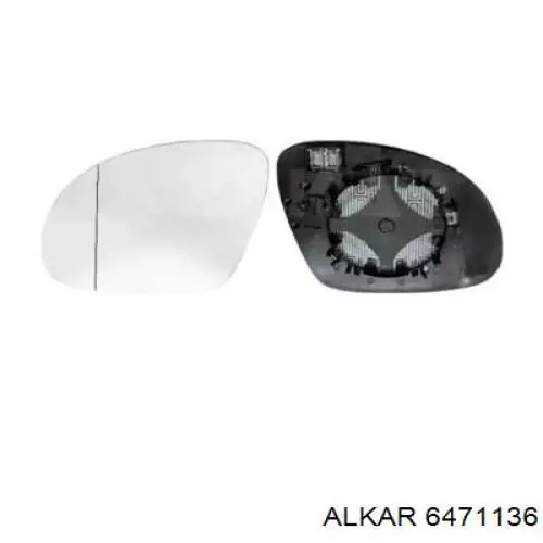 Купить 6471136 Alkar Стекло зеркала заднего вида, левого