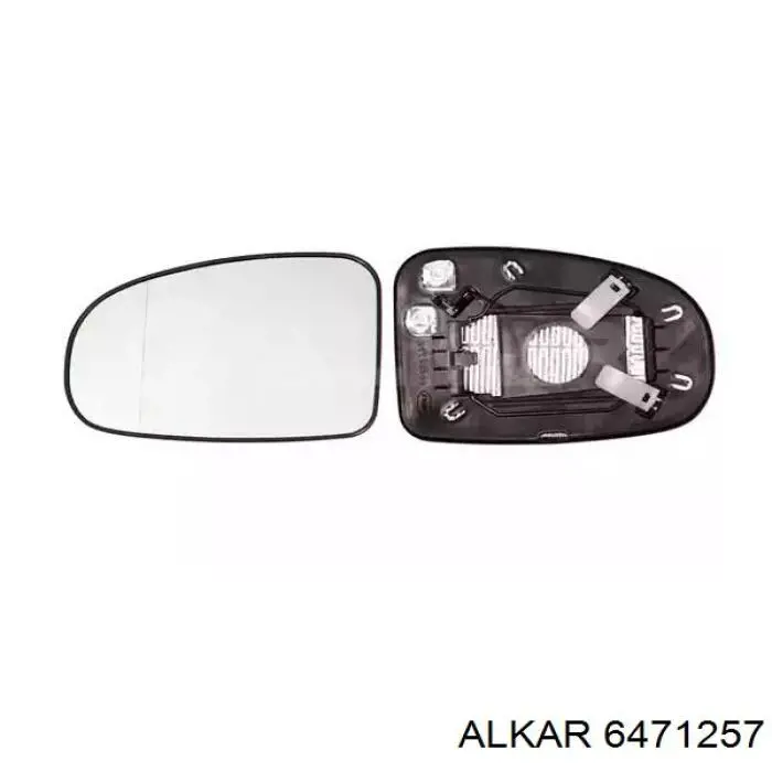 Elemento espelhado do espelho de retrovisão esquerdo para Toyota Avensis (T27)