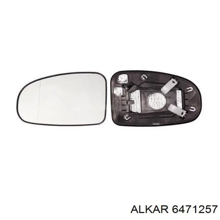 Купить 6471257 Alkar Стекло зеркала заднего вида, левого
