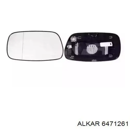 Купить 8125545E Polcar Стекло зеркала заднего вида, левого