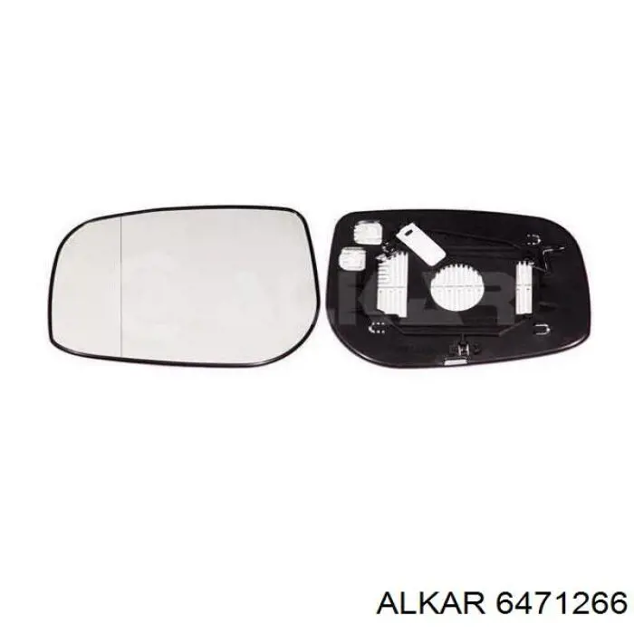 6471266 Alkar elemento espelhado do espelho de retrovisão esquerdo