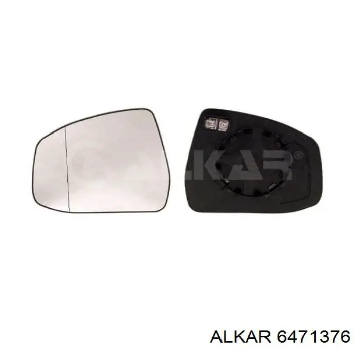 6471376 Alkar зеркальный элемент зеркала заднего вида левого