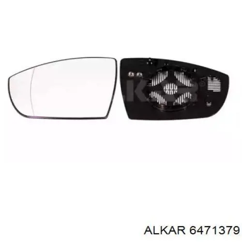Купить 6471379 Alkar Стекло зеркала заднего вида, левого