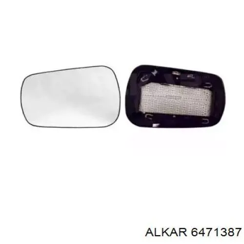 6471387 Alkar зеркальный элемент зеркала заднего вида левого