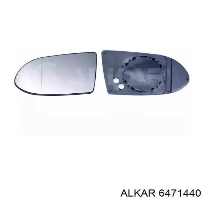6471440 Alkar зеркальный элемент зеркала заднего вида левого
