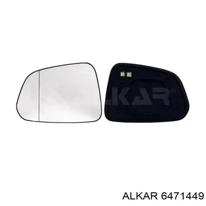 6471449 Alkar зеркальный элемент зеркала заднего вида левого