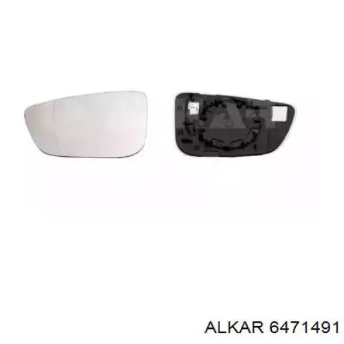 6471491 Alkar Зеркальный элемент левого зеркала заднего вида