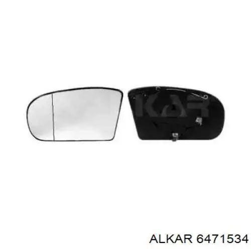 Стекло левого зеркала заднего вида 6471534 Alkar