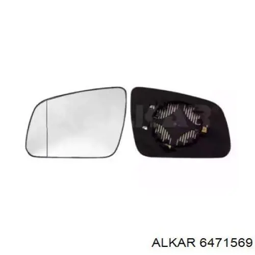 Купить 6471569 Alkar Стекло зеркала заднего вида, левого