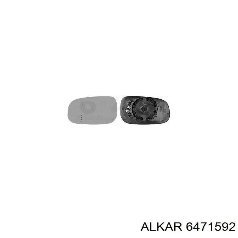 Купить 6471592 Alkar Стекло зеркала заднего вида, левого