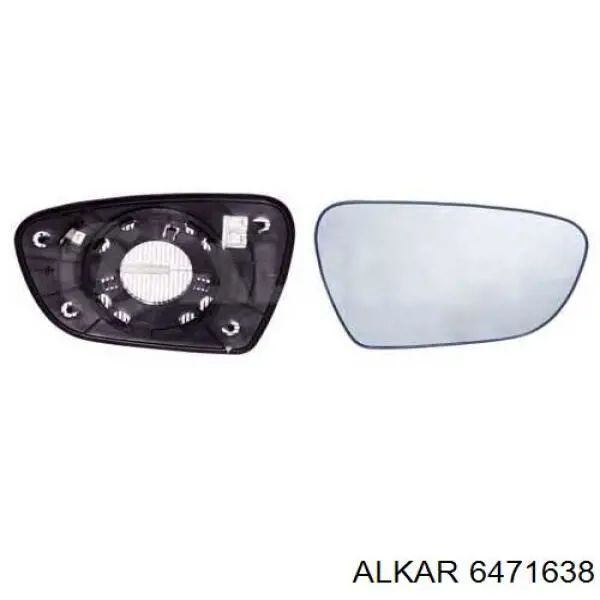 Купить 6471638 Alkar Стекло зеркала заднего вида, левого
