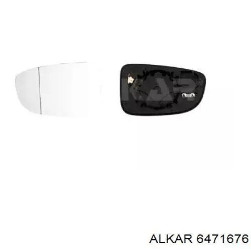6471676 Alkar зеркальный элемент зеркала заднего вида левого
