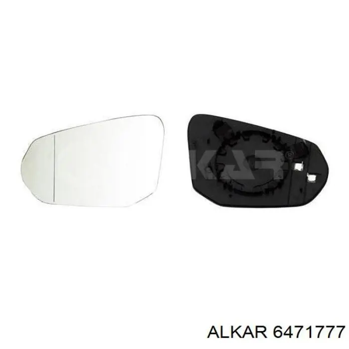 6471777 Alkar elemento espelhado do espelho de retrovisão esquerdo