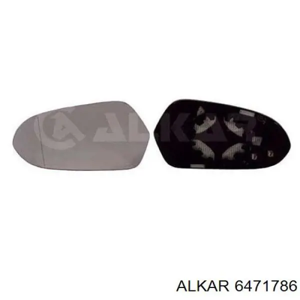 6471786 Alkar зеркальный элемент зеркала заднего вида левого