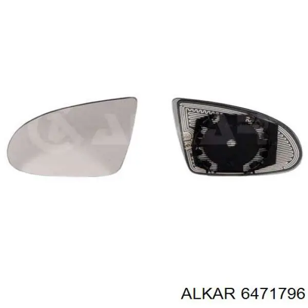 Зеркальный элемент водительского зеркала Alkar 6471796 цена, от 12.87 USD