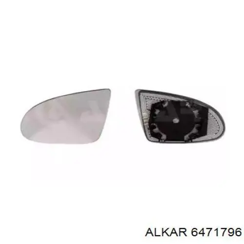 Купить 6471796 Alkar Стекло зеркала заднего вида, левого