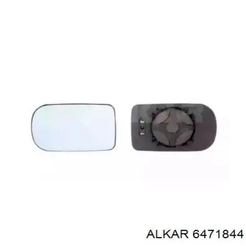 Стекло левого зеркала заднего вида 6471844 Alkar