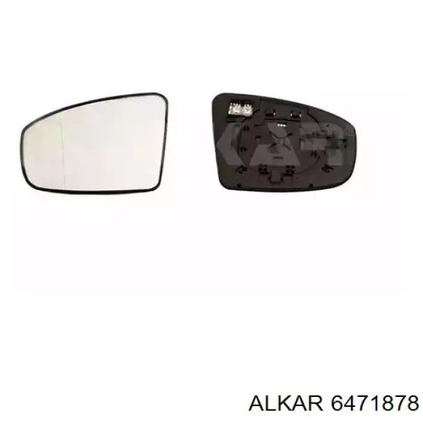 6471878 Alkar elemento espelhado do espelho de retrovisão esquerdo
