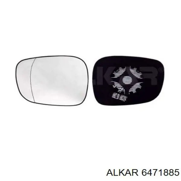 Купить 6471885 Alkar Стекло зеркала заднего вида, левого