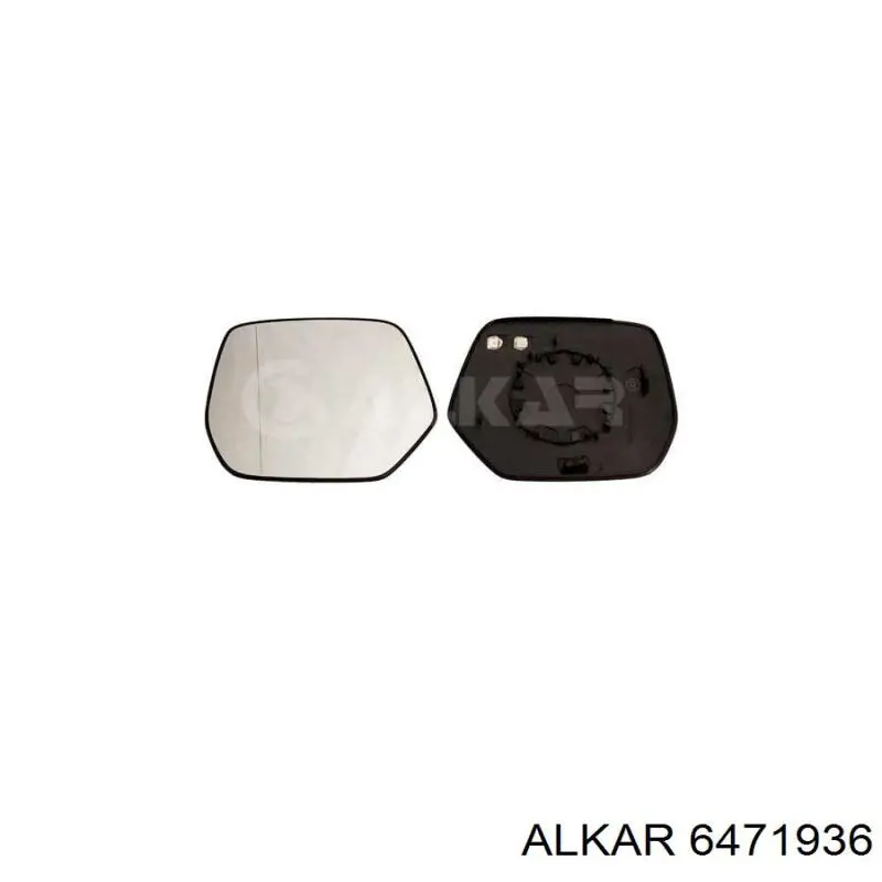 6471936 Alkar Зеркальный элемент левого зеркала заднего вида