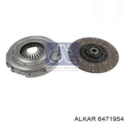 Стекло левого зеркала заднего вида 6471954 Alkar