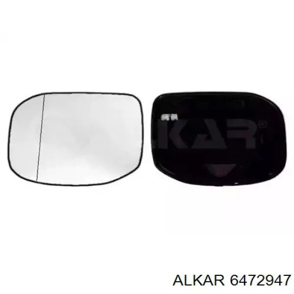 6472947 Alkar зеркальный элемент зеркала заднего вида правого