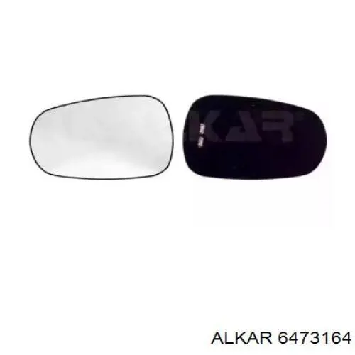 Стекло левого зеркала заднего вида 6473164 Alkar