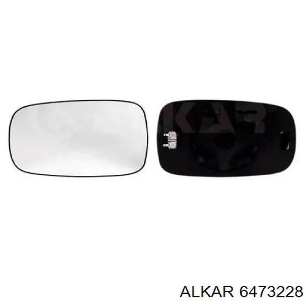 6473228 Alkar зеркальный элемент зеркала заднего вида левого