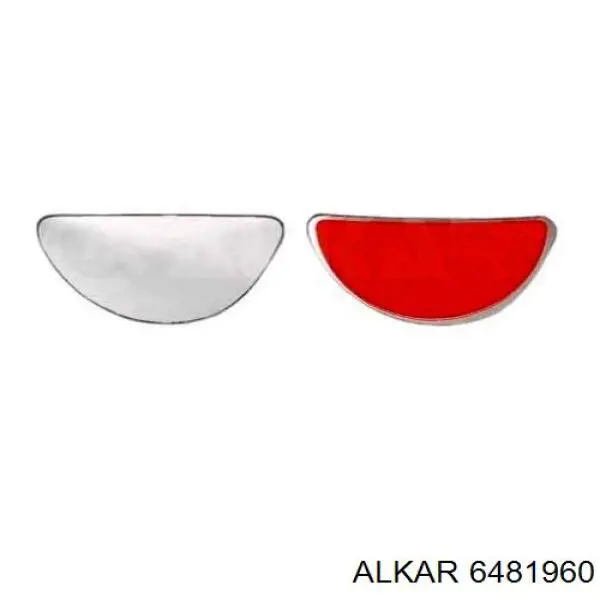 Купить 4458063 Ford Стекло зеркала заднего вида, левого