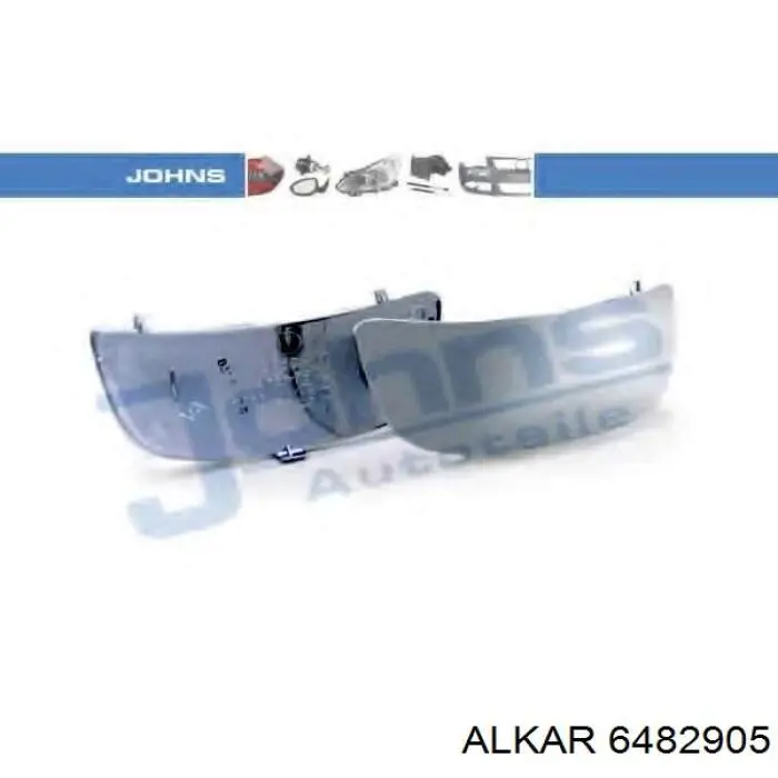 Стекло зеркала заднего вида, правого Alkar 6482905 цена, от 8.06 USD