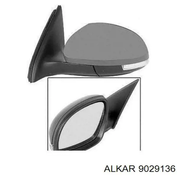 Зеркало заднего вида, левое Alkar 9029136 цена, от 112.93 USD