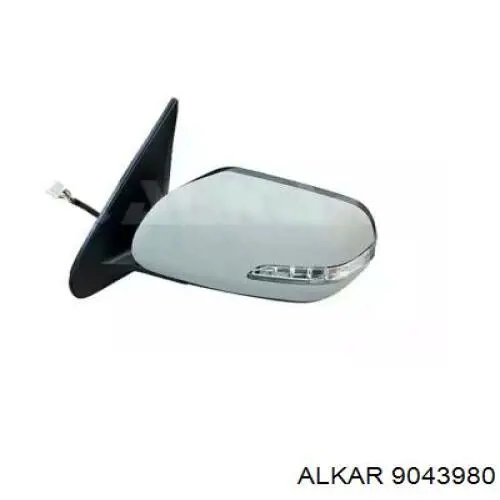 9043980 Alkar espelho de retrovisão esquerdo