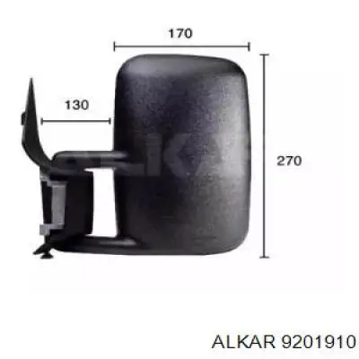 Купить 9201910 Alkar Наружное зеркало левое
