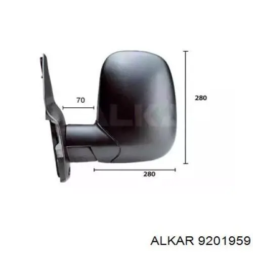 Зеркало заднего вида, левое Alkar 9201959 цена, от 40.41 USD