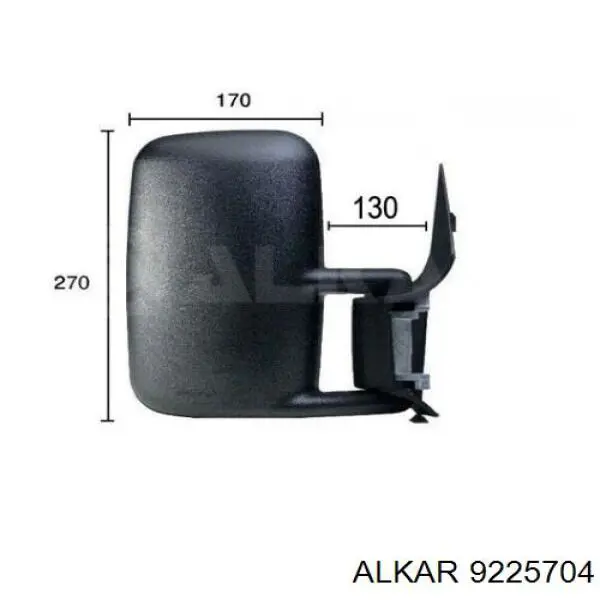 Зеркало заднего вида, левое Alkar 9225704 цена, от 105.94 USD