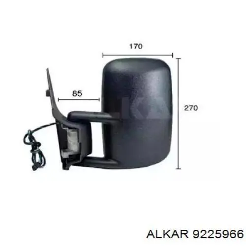 Зеркало заднего вида, левое Alkar 9225966 цена, от 60.13 USD