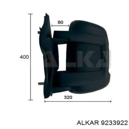 Зеркало заднего вида, левое Alkar 9233922 цена, от 75.22 USD