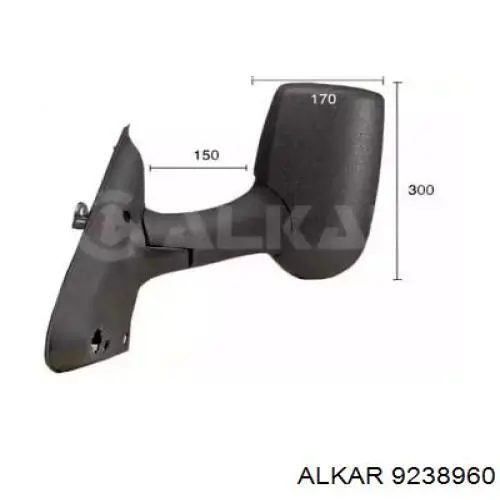 Купить 4158409 Ford Боковое зеркало заднего вида правое