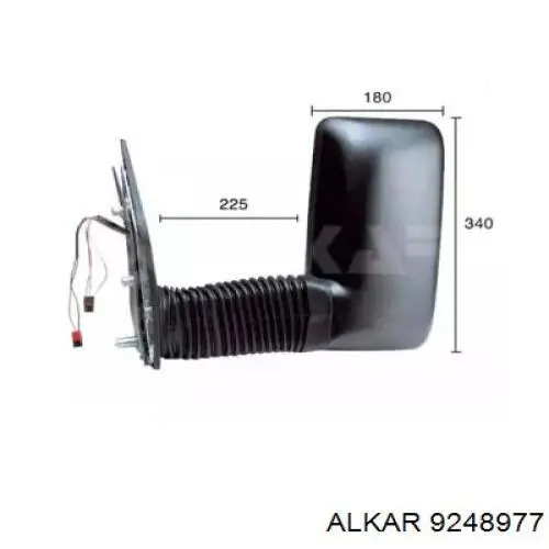 Правое боковое зеркало 9248977 Alkar