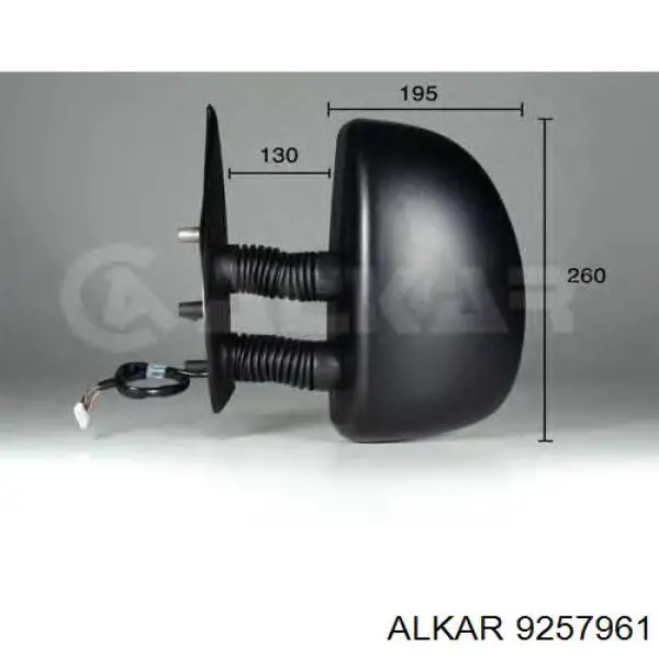 Купить 9257961 Alkar Боковое зеркало заднего вида правое