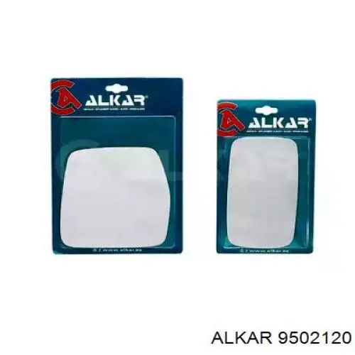 9502120 Alkar зеркальный элемент зеркала заднего вида правого
