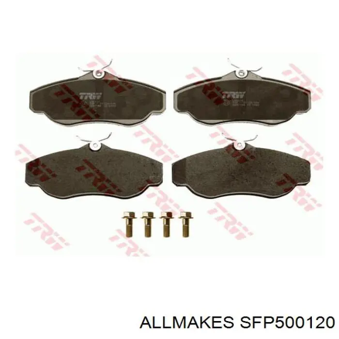 Колодки тормозные передние дисковые Allmakes SFP500120