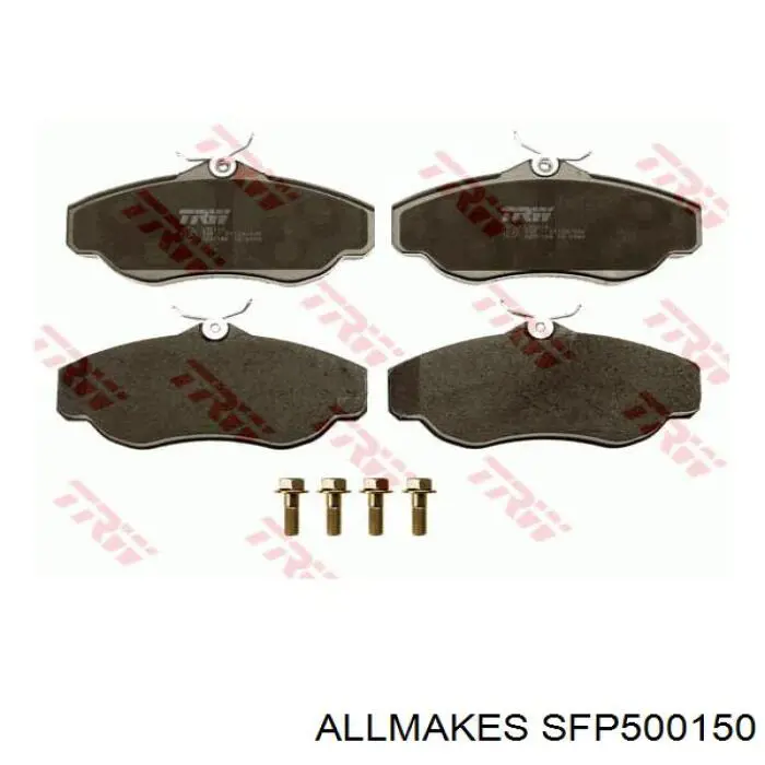 Колодки тормозные передние дисковые Allmakes SFP500150