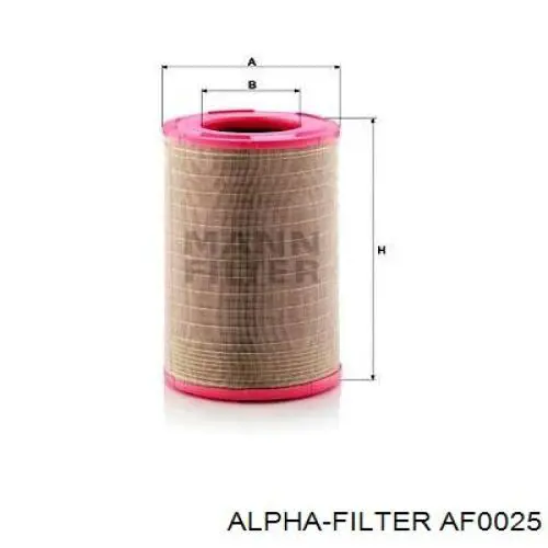 Купить AF0025 Alpha Filter Автомобильный фильтр воздуха