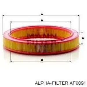 Купить AF0091 Alpha Filter Автомобильный фильтр воздуха